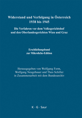 Erschlie?ungsband Zur Mikrofiche-Edition - Form, Wolfgang (Editor), and Schiller, Theo (Editor)