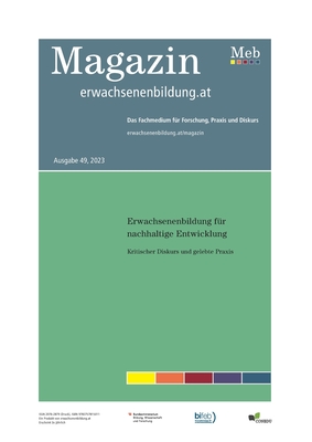 Erwachsenenbildung fr nachhaltige Entwicklung: Kritischer Diskurs und gelebte Praxis - Rauch, Franz (Editor), and Schindler, Julia (Editor)