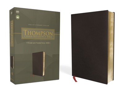 Esv, Thompson Chain-Reference Bible, Bonded Leather, Black, Red Letter - Thompson, Frank Charles, Dr. (Editor), and Zondervan