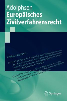 Europaisches Zivilverfahrensrecht - Adolphsen, Jens