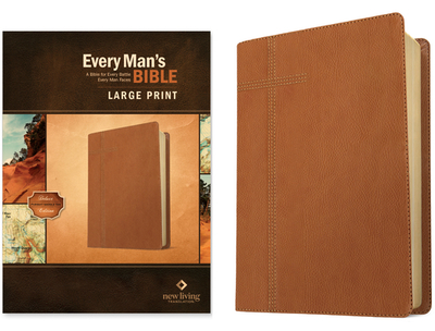 Every Man's Bible Nlt, Large Print (Leatherlike, Pursuit Saddle Tan) - Tyndale (Creator), and Arterburn, Stephen (Notes by), and Merrill, Dean (Notes by)