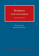 Evidence, Cases and Materials