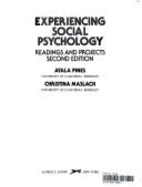 Experiencing Social Psychology: Readings and Projects - Malakh-Pines, Ayala, and Maslach, Christina