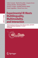 Experimental IR Meets Multilinguality, Multimodality, and Interaction: 10th International Conference of the Clef Association, Clef 2019, Lugano, Switzerland, September 9-12, 2019, Proceedings