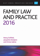 Family Law and Practice 2016