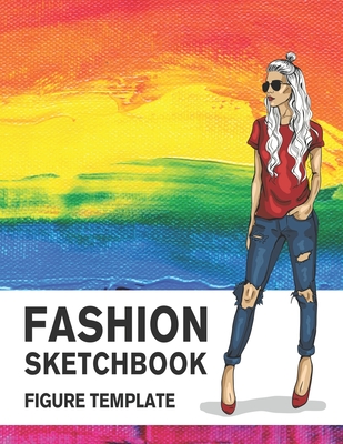 Fashion Sketchbook Figure Template: 430 Large Female Figure Template for Easily Sketching Your Fashion Design Styles and Building Your Portfolio - Derrick, Lance