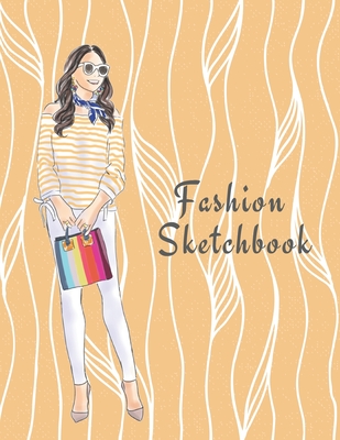 Fashion Sketchbook: The Book for Sketching Your Artistic Fashion Design Ideas. Including 2 Women Line Shapes (Silhouettes) to Help You Sketch. Draw Your Inspiration and Passion. 122 pages - The Prints You Want