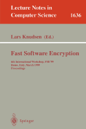 Fast Software Encryption: 6th International Workshop, Fse'99 Rome, Italy, March 24-26, 1999 Proceedings