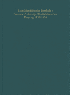 Felix Mendelssohn-Bartholdy. Sinfonie A-Dur Op. 90, Italienische: Faksimile