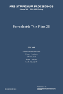 Ferroelectric Thin Films XII: Volume 784