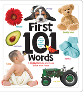 First 101 Words: A Hidden Pictures Lift-The-Flap Board Book, Learn Animals, Food, Shapes, Colors and Numbers, Interactive First Words Book for Babies and Toddlers