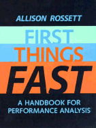 First Things Fast: A Handbook for Performance Analysis