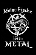 Fisch Hrt Metal: Notizbuch / Notizheft Fr Zierfische Zierfisch Aquarium Heavy Metal Fan A5 (6x9in) Dotted Punktraster