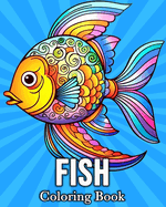 Fish Coloring book: 50 Cute Images for Stress Relief and Relaxation