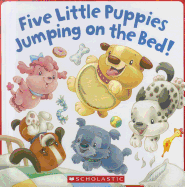 Five Little Puppies Jumping on the Bed!