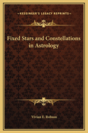 Fixed Stars and Constellations in Astrology