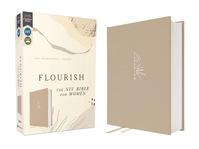 Flourish: The NIV Bible for Women, Cloth Over Board, Cream, Comfort Print - Livingstone Corporation (Editor), and Zondervan