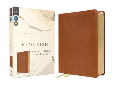 Flourish: The NIV Bible for Women, Leathersoft, Brown, Comfort Print - Livingstone Corporation (Editor), and Zondervan