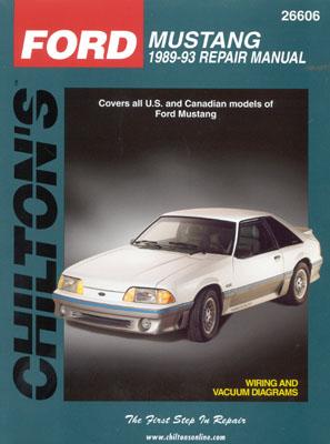 Ford Mustang, 1989-93 - Chilton Automotive Books, and The Nichols/Chilton, and Chilton