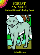 Forest Animals Stained Glass Coloring Book