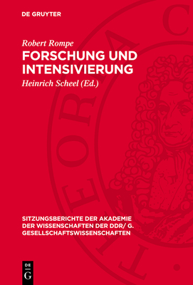 Forschung und Intensivierung - Rompe, Robert