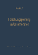 Forschungsplanung Im Unternehmen