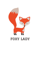 Foxy Lady: Fox Notebook, 110 Pages, 6' X 9'