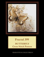 Fractal 399: Butterfly cross stitch pattern