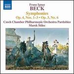 Franz Ignaz Beck: Symphonies Op. 4, Nos. 1-3 & Op. 3, No. 6 - Czech Chamber Philharmonic Orchestra; Marek ?tilec (conductor)