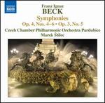 Franz Ignaz Beck: Symphonies Op. 4, Nos. 4-6 & Op. 3, No. 5 - Czech Chamber Philharmonic Orchestra; Marek ?tilec (conductor)