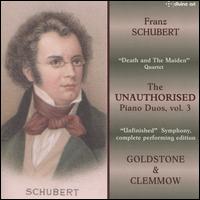 Franz Schubert: The Unauthorised Piano Duos, Vol. 3 - Goldstone & Clemmow Piano Duo