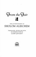 From the Fair - Aleichem, Sholem, and Leviant, Curt, Professor (Translated by)