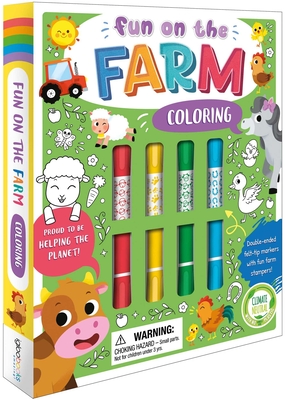 Fun on the Farm Coloring Set: With Double-Ended Stamp Markers - Igloobooks