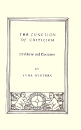 Function Of Criticism: Problems and Exercises