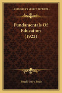 Fundamentals of Education (1922)