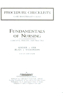 Fundamentals of Nursing Procedures Checklist
