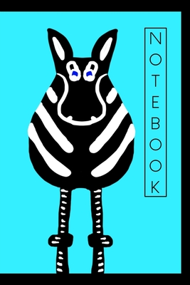 Funny Zebra Both Ends Notebook: A journal with a cutely illustrated cover depicting a funny zebra cartoon showing the front and back. Each page has Subject and Date boxes to easily organize your notes. - Art, Barefoot Bodeez