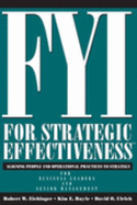 Fyi for Strategic Effectiveness, Aligning People and Operation, Practices to Strategy for Business Leader and Senior Management