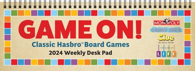 Game on! 2024 12-Month Spiral Weekly Desk Pad: Classic Hasbro??  Board Games - Hasbro