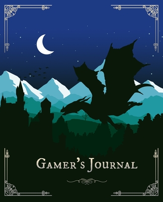 Gamer's Journal: RPG Role Playing Game Notebook - Silueta Castillo Dragon Volando (Gamers series) - Notebooks, Amazing