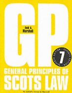 General Principles of Scots Law - Marshall, Enid A.