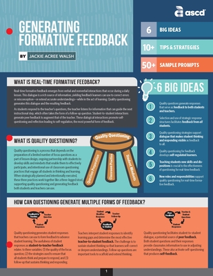Generating Formative Feedback (Quick Reference Guide) - Walsh, Jackie Acree