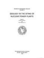 Geology in the Siting of Nuclear Power Plants