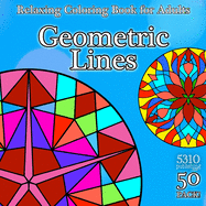 Geometric Lines: Relaxing Coloring Book for Adults