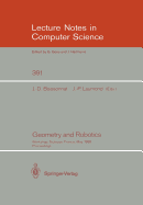 Geometry and Robotics: Workshop, Toulouse, France, May 26-28, 1988. Proceedings