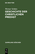 Geschichte Der Christlichen Predigt