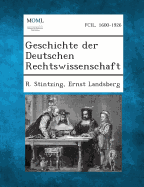 Geschichte Der Deutschen Rechtswissenschaft