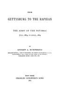 Gettysburg to the Rapidan: The Army of the Potomac, July 1863 to April 1864