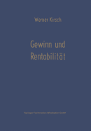 Gewinn Und Rentabilitt