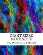 Giant-Sized Notebook: Giant-Sized Notebook/Journal with 500 Lined & Numbered Pages: Lightning Flashes Cover Design Composition Notebook (8.5 X 11/250 Sheets)